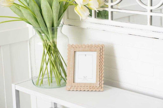 Wood Photo Frame Scallop Edge