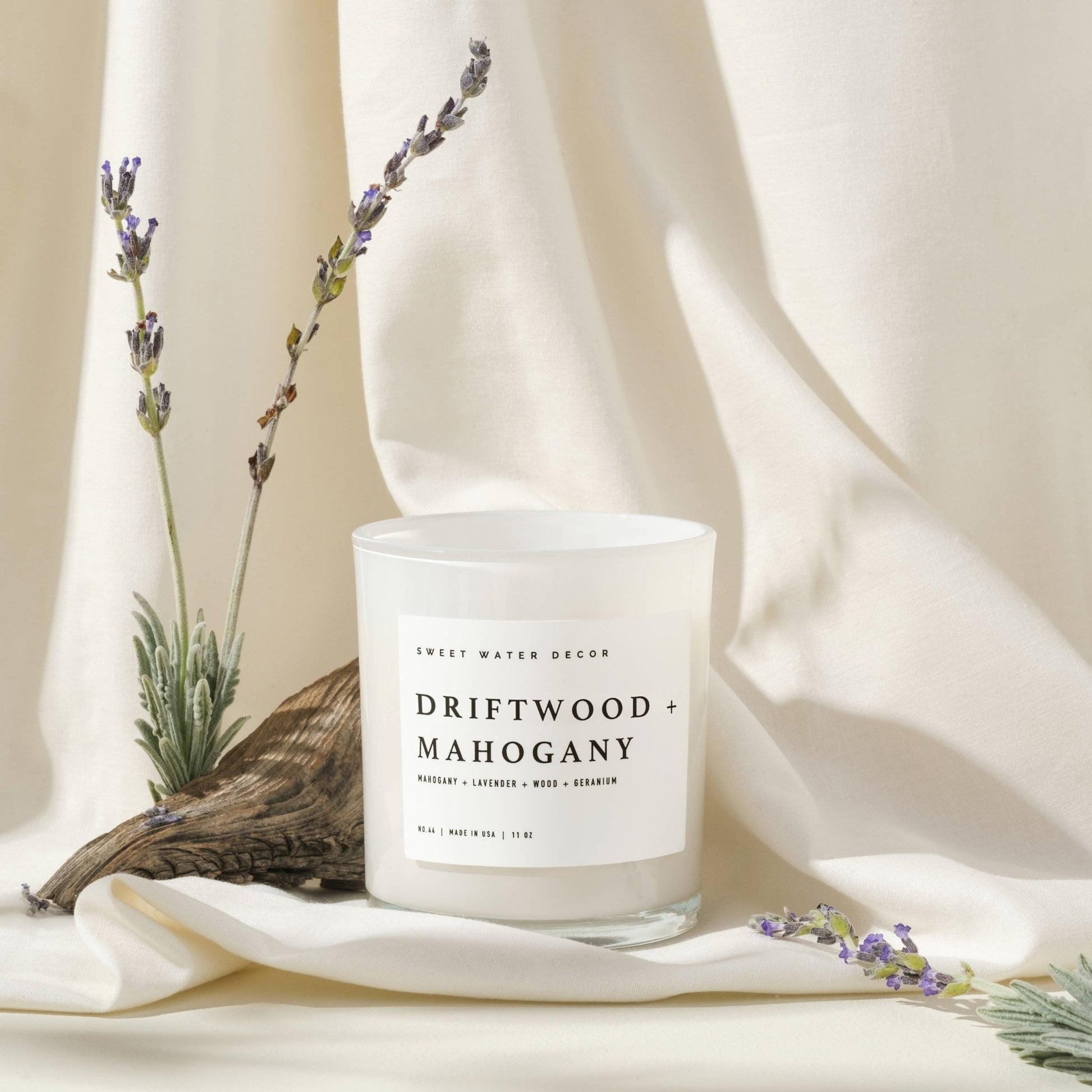 11oz Driftwood and Mahogany 11 oz Soy Candle - Home Decor & Gifts - Market 12