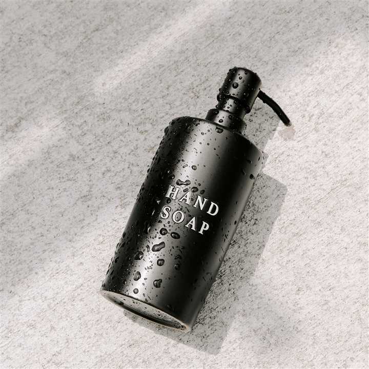 15oz Black Stoneware Hand Soap Dispenser: Home Decor & Gifts - Market 12