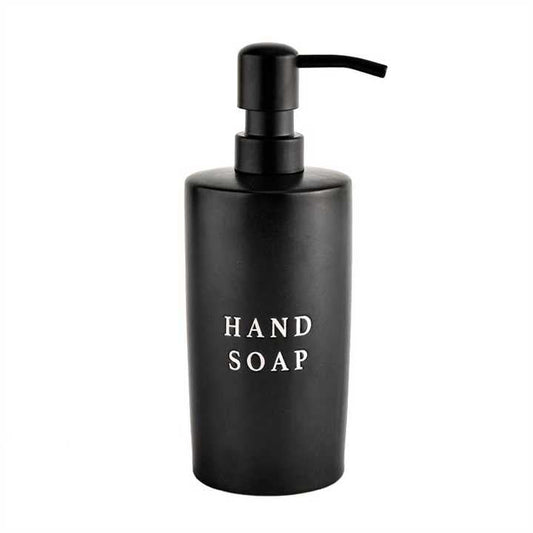 15oz Black Stoneware Hand Soap Dispenser: Home Decor & Gifts - Market 12