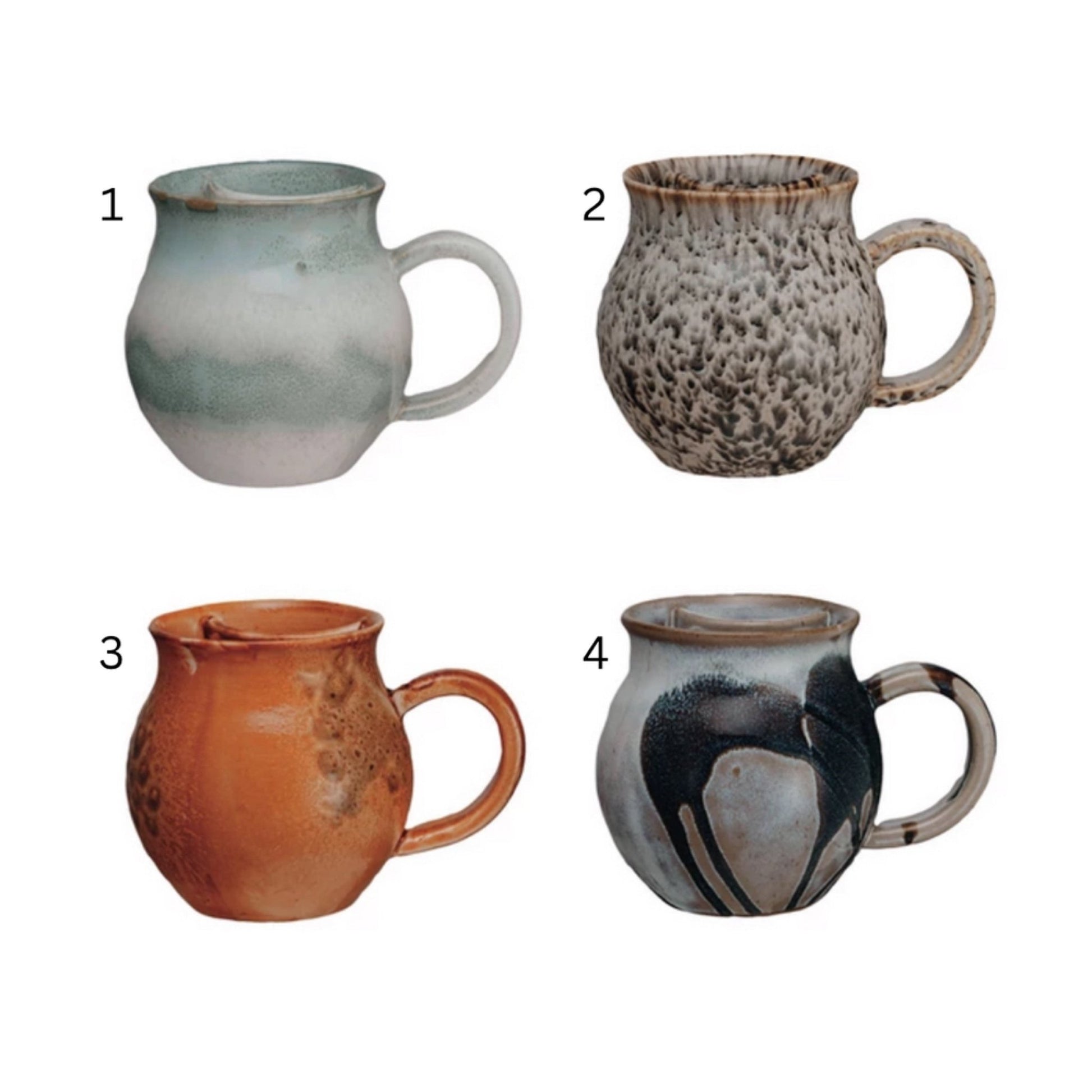 16 oz. Stoneware Mug w/ Tea Bag Holder, 4 Colors - Market 12