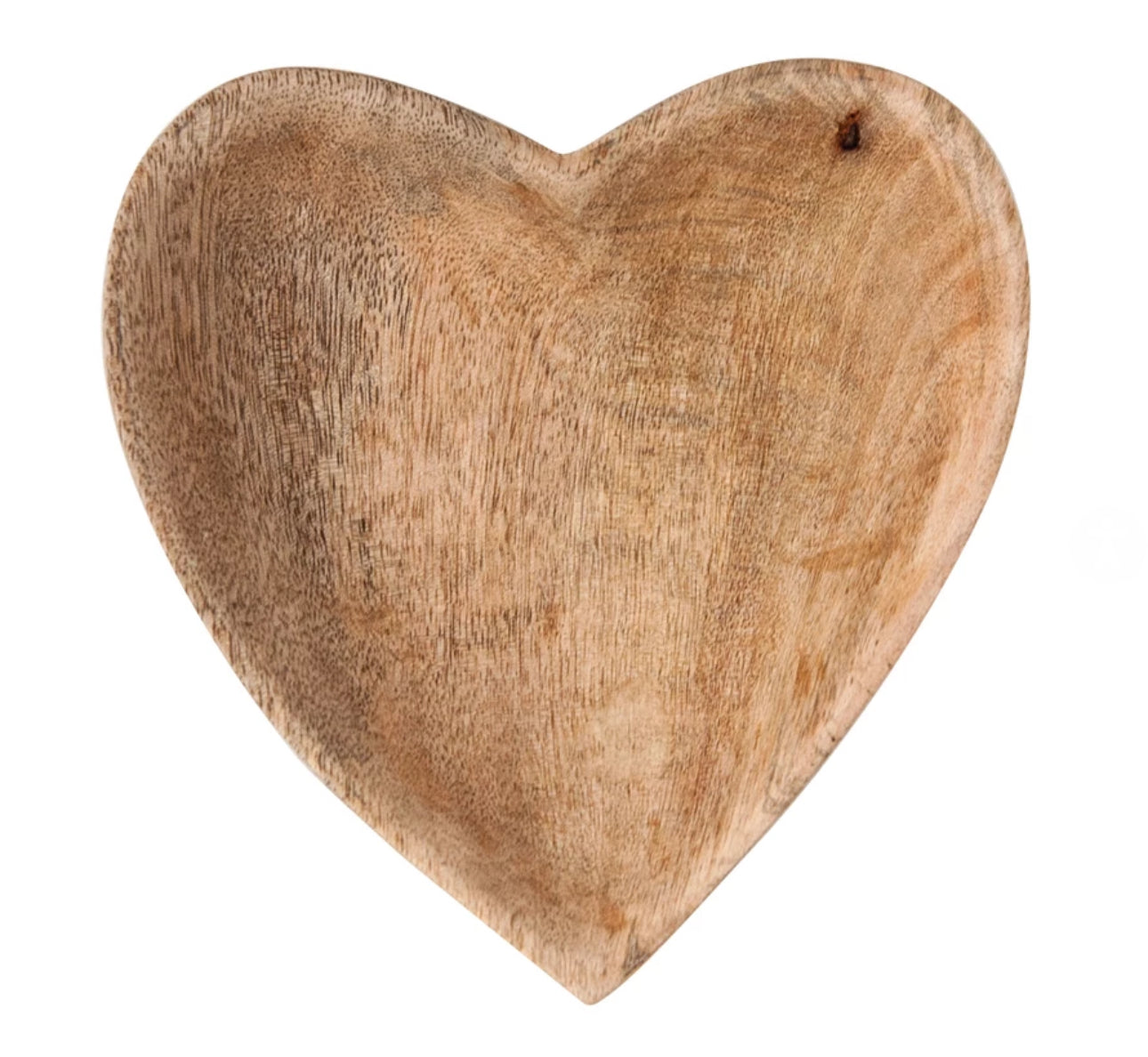 Mango Wood Heart Bowl