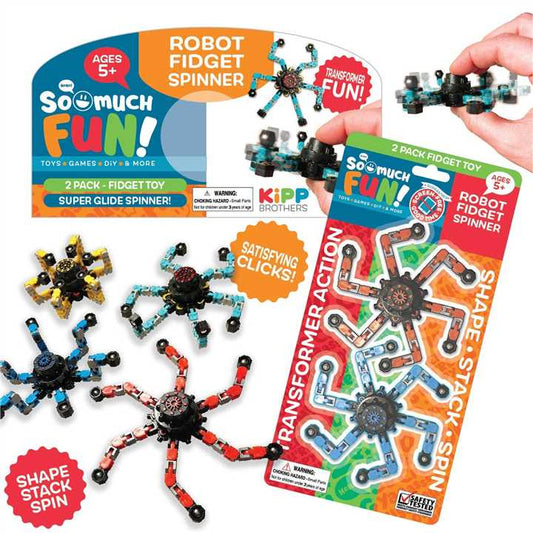 2 pk MICRO ROBOT SPINNER (Random Colors) - Market 12