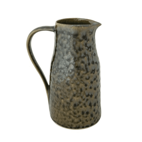 2 Quart Stoneware Pitcher, Green (Each One Will Vary) - Market 12