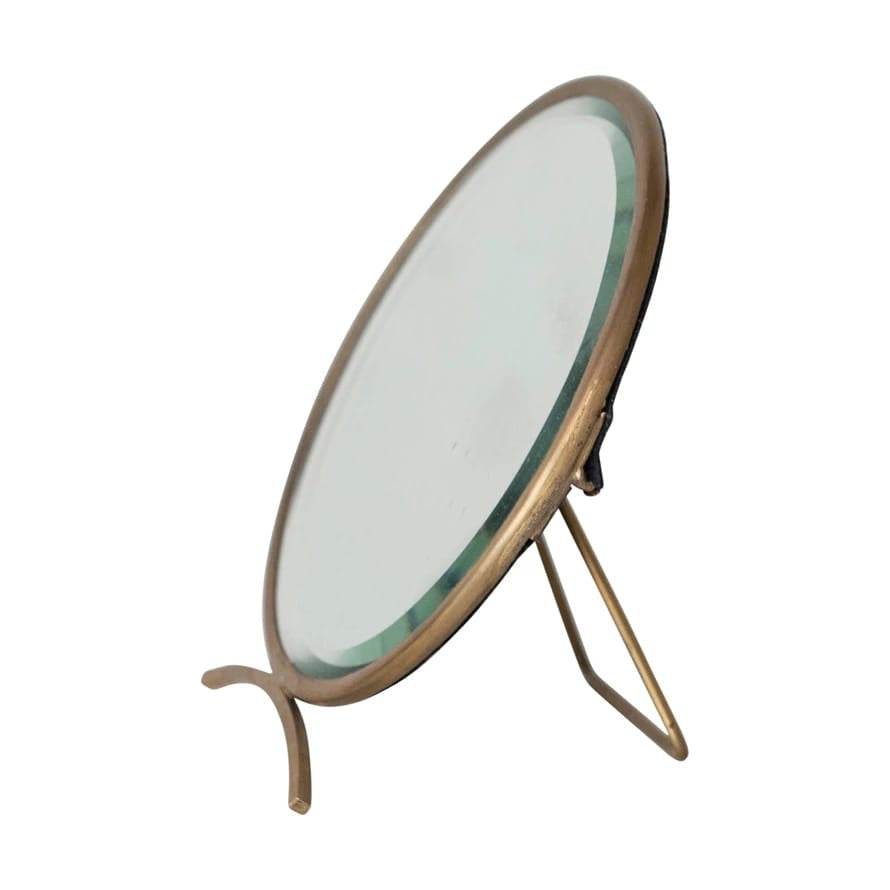 Creative Coop                           Folding Brass Mirror