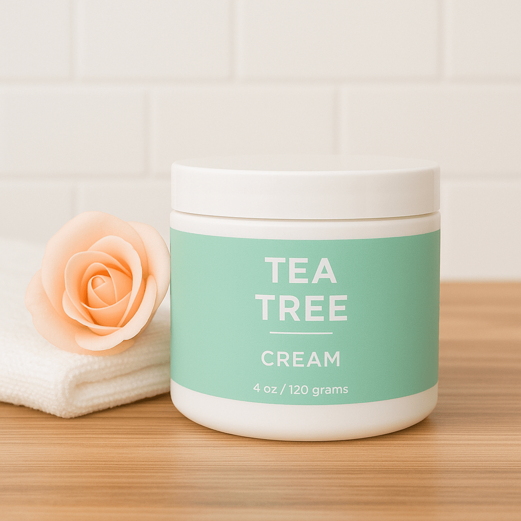 2oz Tea Tree Organic Cream - fungal + candida: 2oz - Market 12