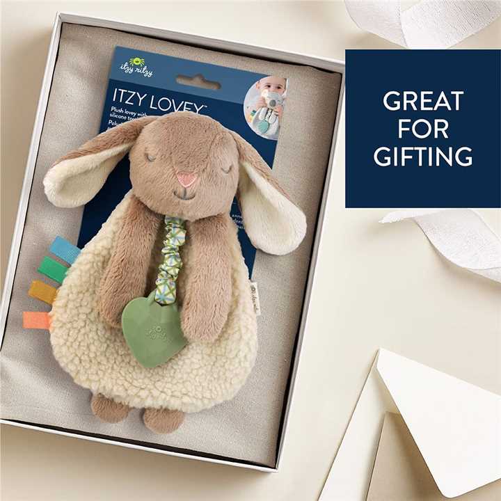 Taupe Bunny Itzy Friends Lovey Plush