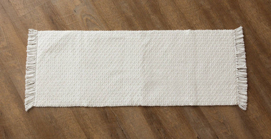 41x15 Woven Cotton Table Runner With Fringe - Market 12