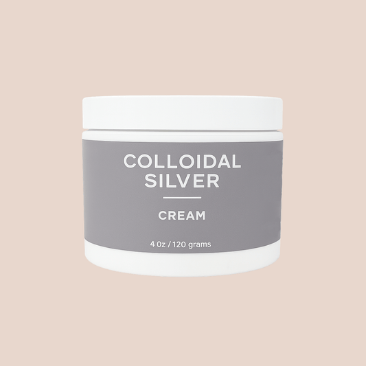 4oz Colloidal Silver Organic Cream | antibacterial + eczema: 4oz - Market 12