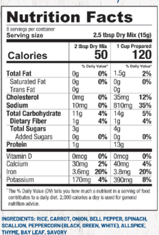 Chicken & Rice Soup Mix GF
