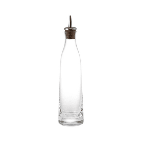 8 oz. Glass Cruet w/ Stainless Steel & Cork Spout - Market 12