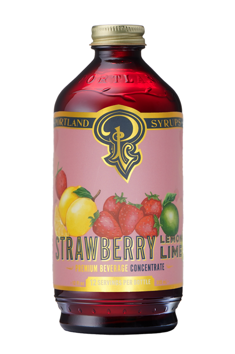 Strawberry Lemon Lime Syrup 12 oz Beverage Mixer