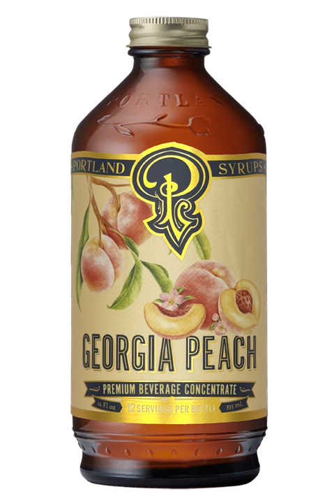 Georgia Peach Syrup 12oz Beverage Mixer