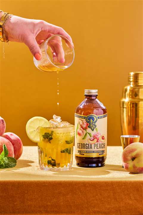 Georgia Peach Syrup 12oz Beverage Mixer