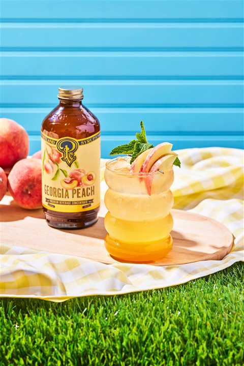 Georgia Peach Syrup 12oz Beverage Mixer