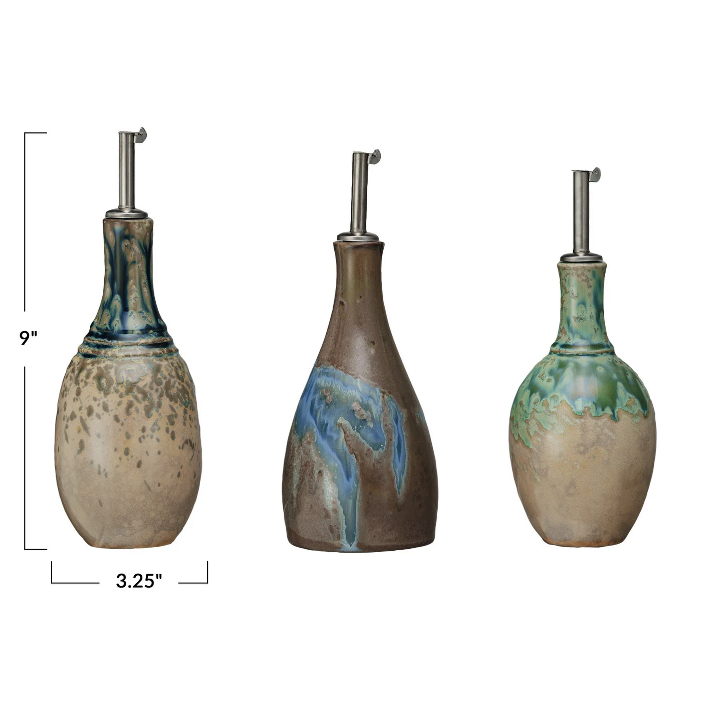 Stoneware Oil Cruet