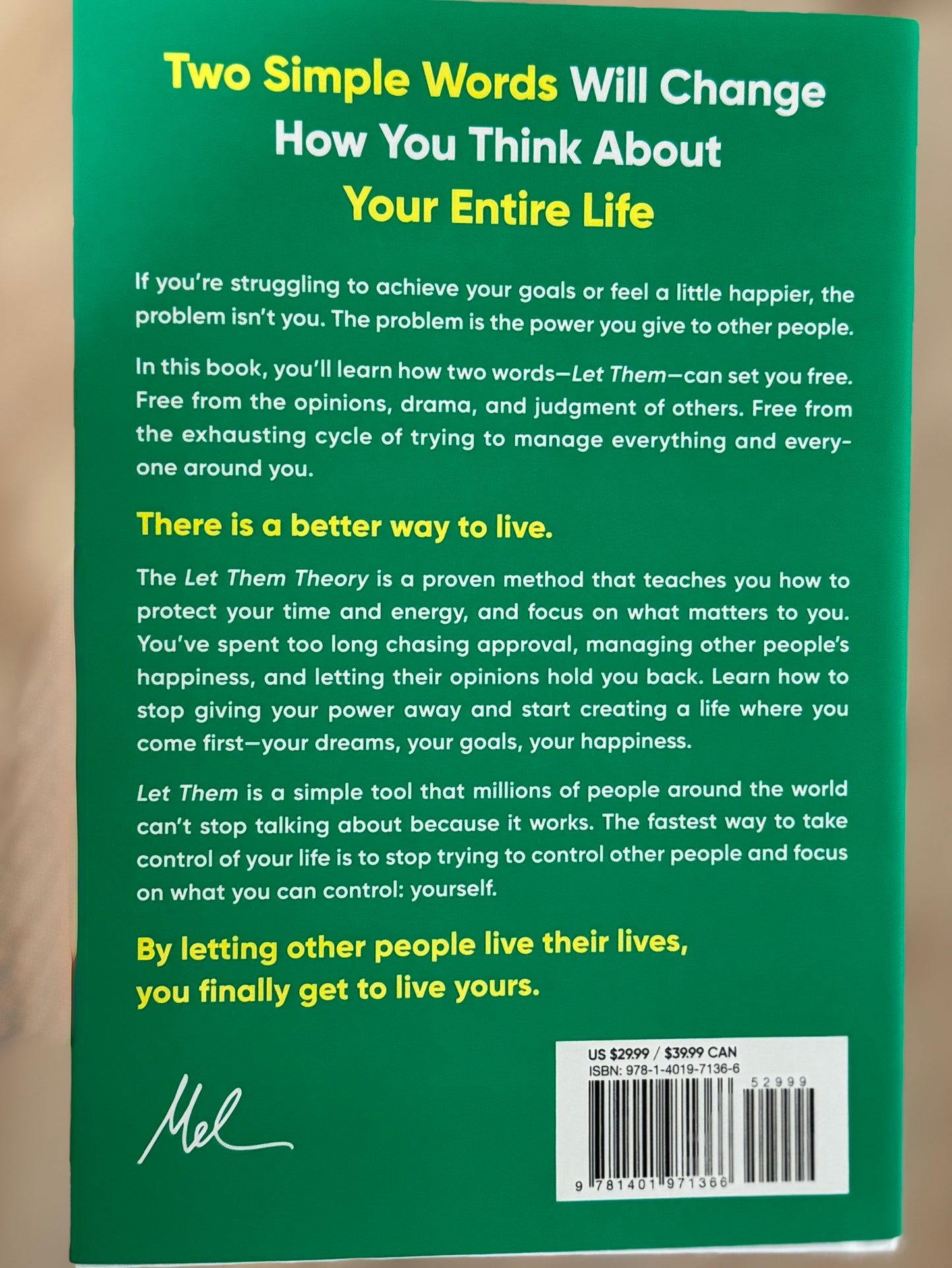 The Let Them Theory by:Mel Robbins