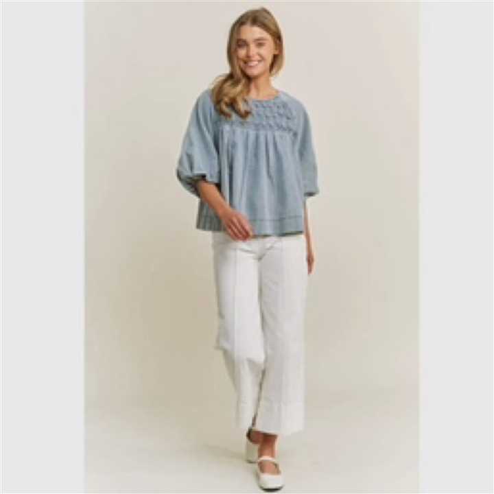 Denim Blue Top