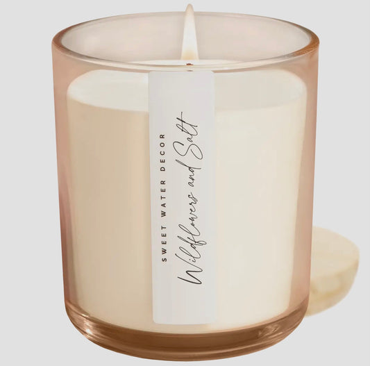 Wildflowers & Salt 12 oz Candle - Sweet Water Decor