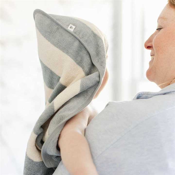 Stripe Woven Terry Towel & Washcloth One Size