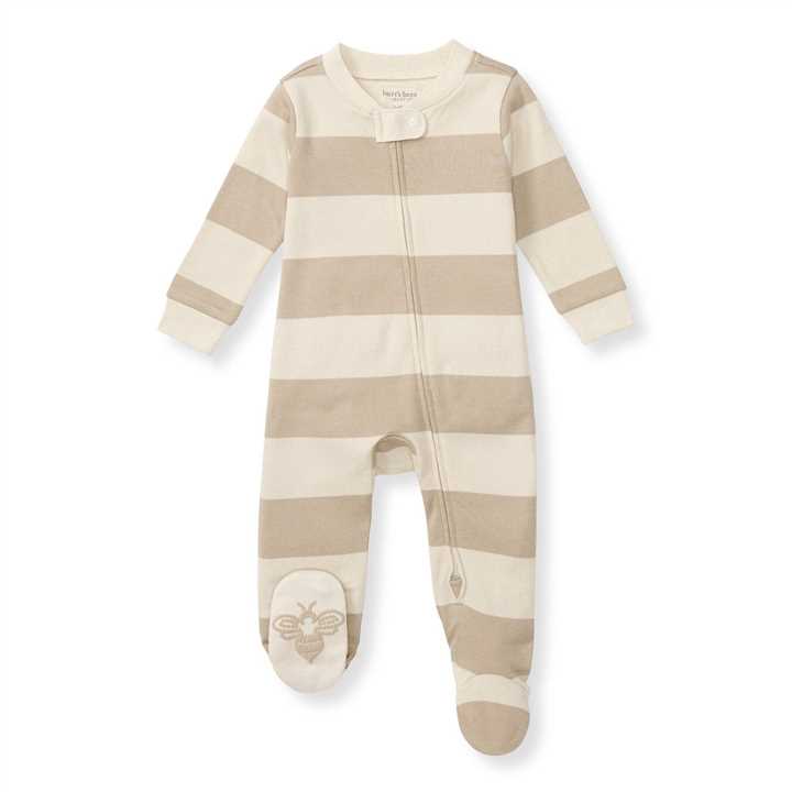 Stripe Mommy & Me Matching Sleep & Play: Oat