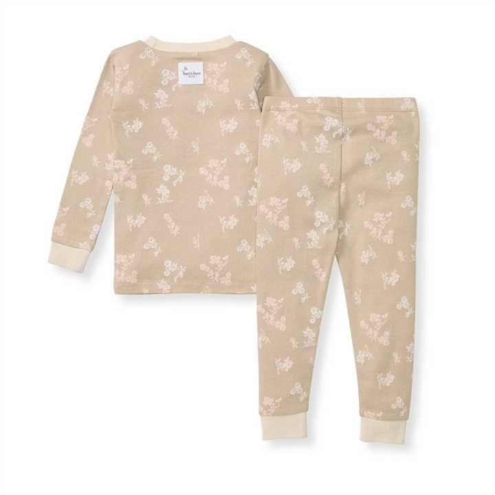 Whimsical Floral PJ Set: Hummus