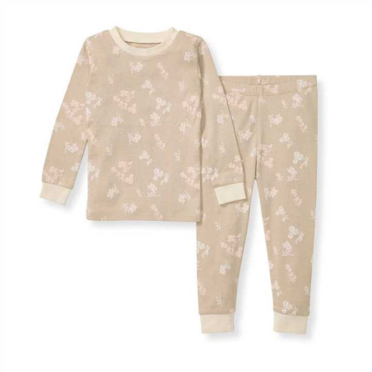 Whimsical Floral PJ Set: Hummus