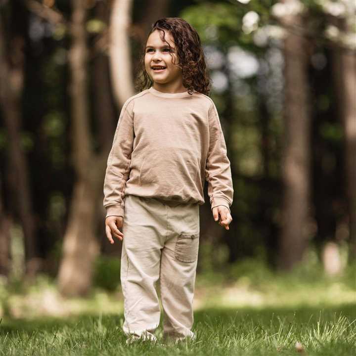 Acid Wash Infant Sweatshirt Set: Ginger Loaf