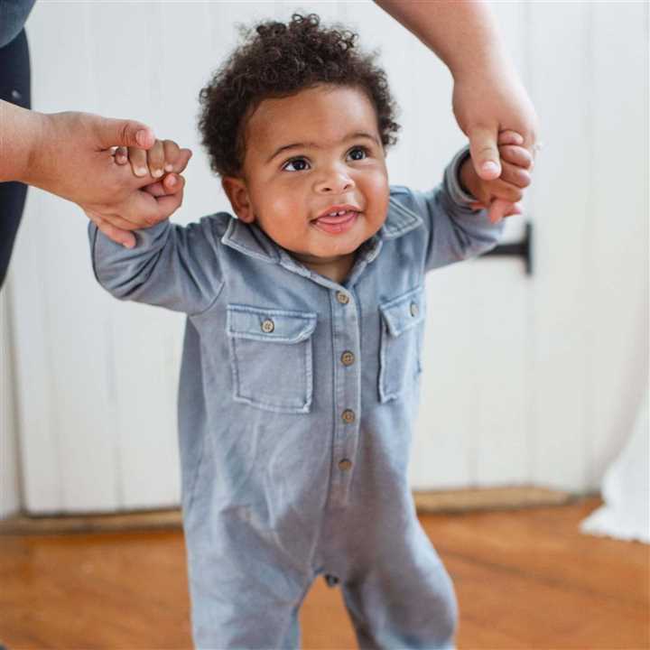Acid Wash Infant Jumpsuit: Flint