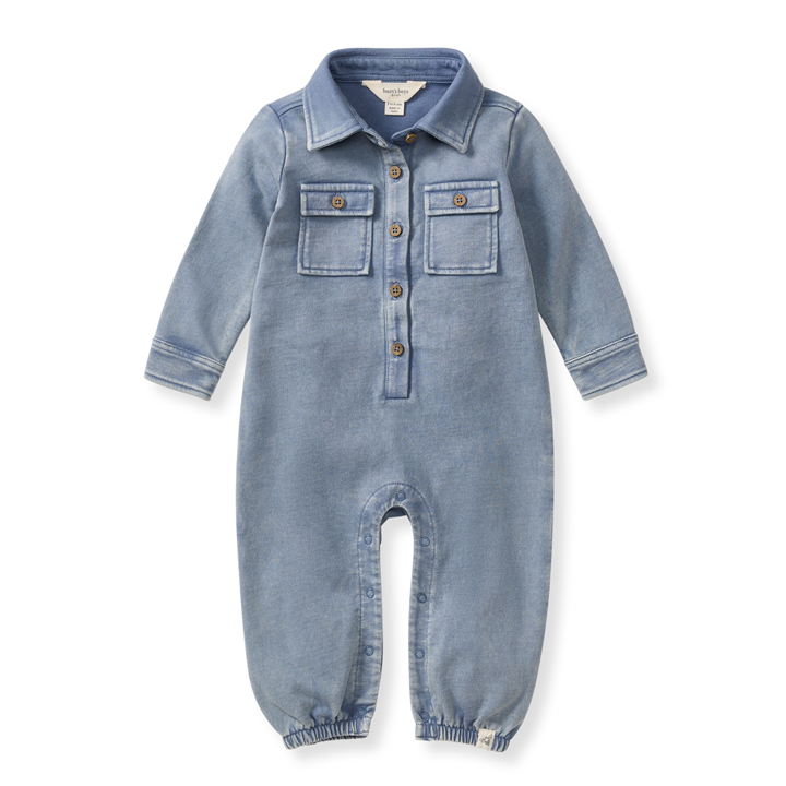 Acid Wash Infant Jumpsuit: Flint