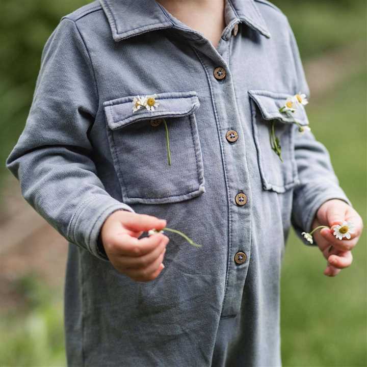 Acid Wash Infant Jumpsuit: Flint
