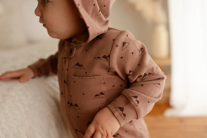 Organic Zipper Romper