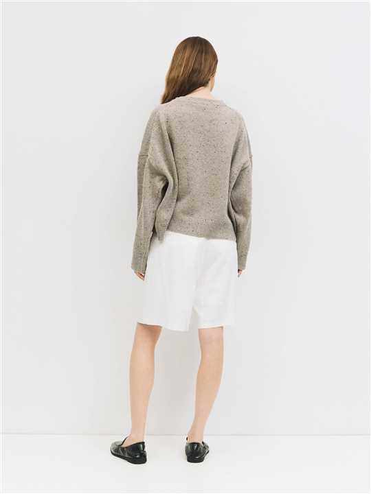 Confetti Sweater: BROWN