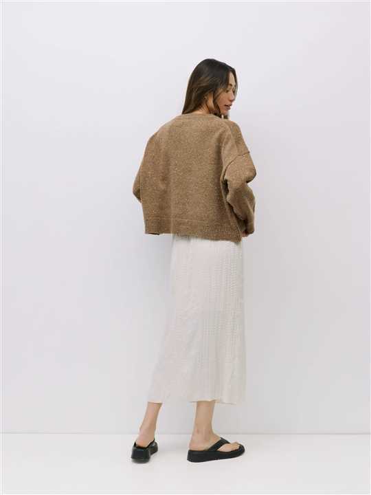 Confetti Sweater: BROWN