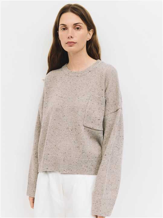 Confetti Sweater: BROWN