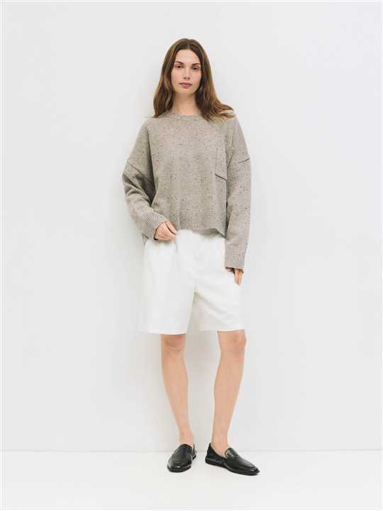 Confetti Sweater: BROWN