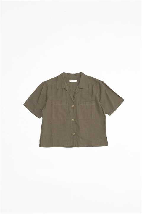 The Lana Top: OLIVE
