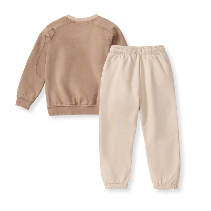 Acid Wash Infant Sweatshirt Set: Ginger Loaf - Market 12