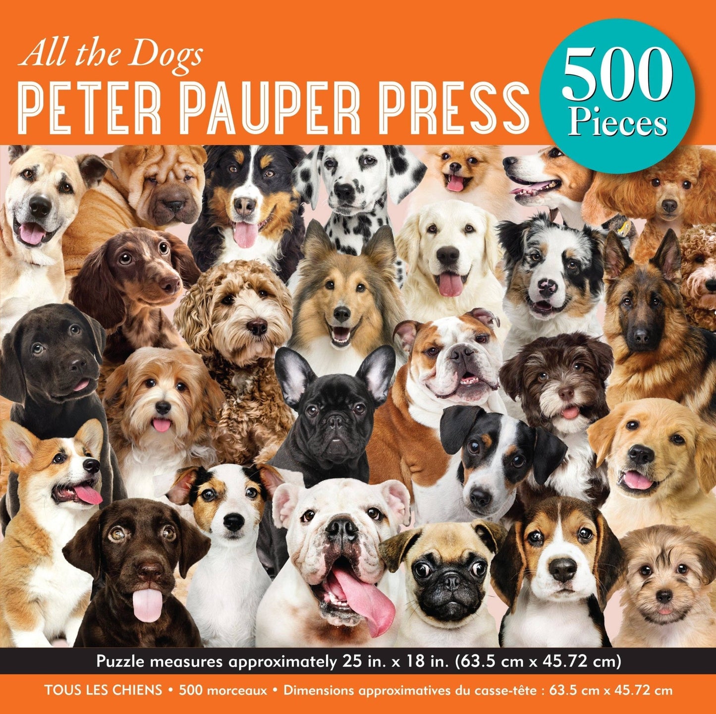 All the Dogs 500 Piece Jigsaw Puzzle - Market 12