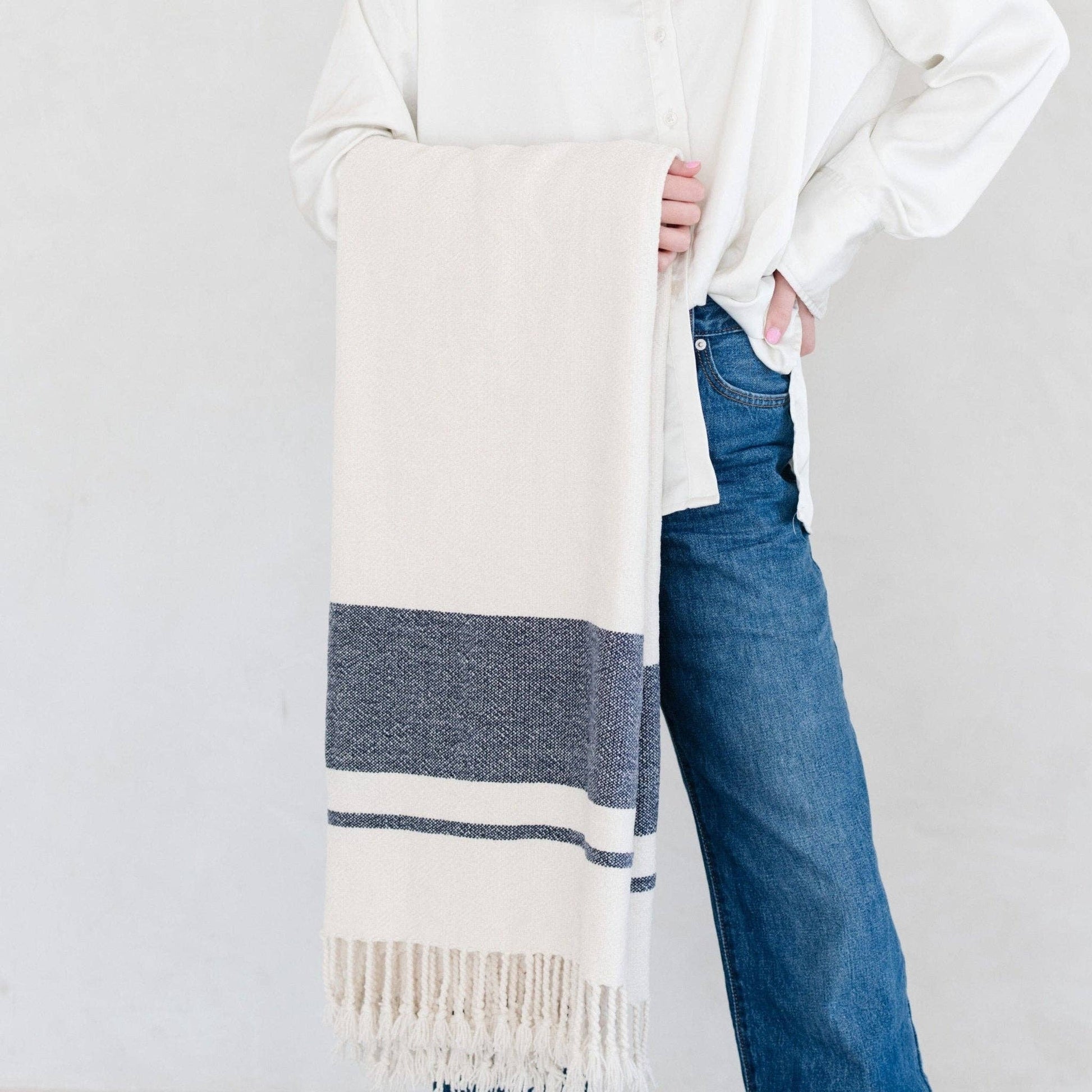 Alpine CHENILLE FRINGE THROW BLANKETS: - Market 12