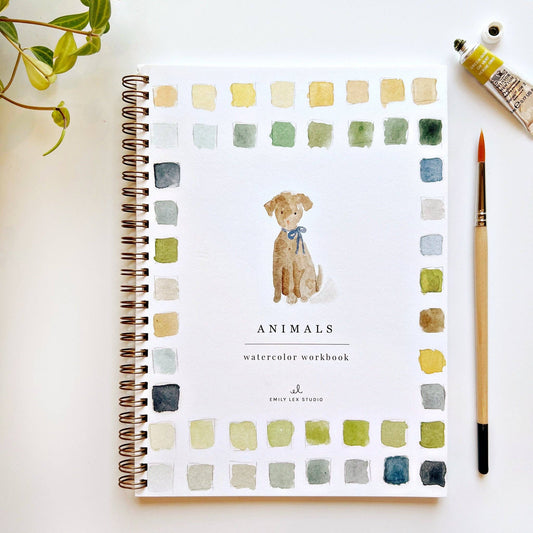 Animals watercolor workbook - Market 12