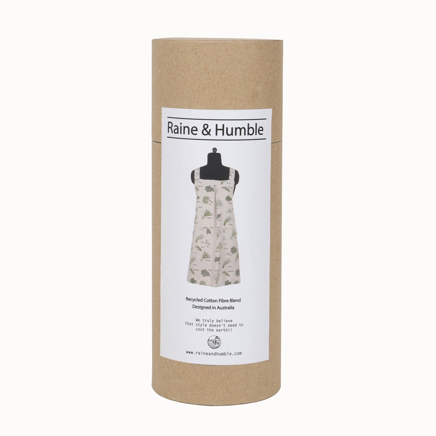 Apron Long Pinafore Herbs Green - Market 12