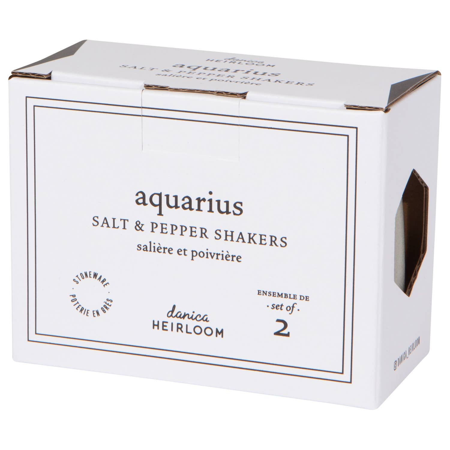 Aquarius Sage Salt & Pepper Shakers Set of 2 - Market 12