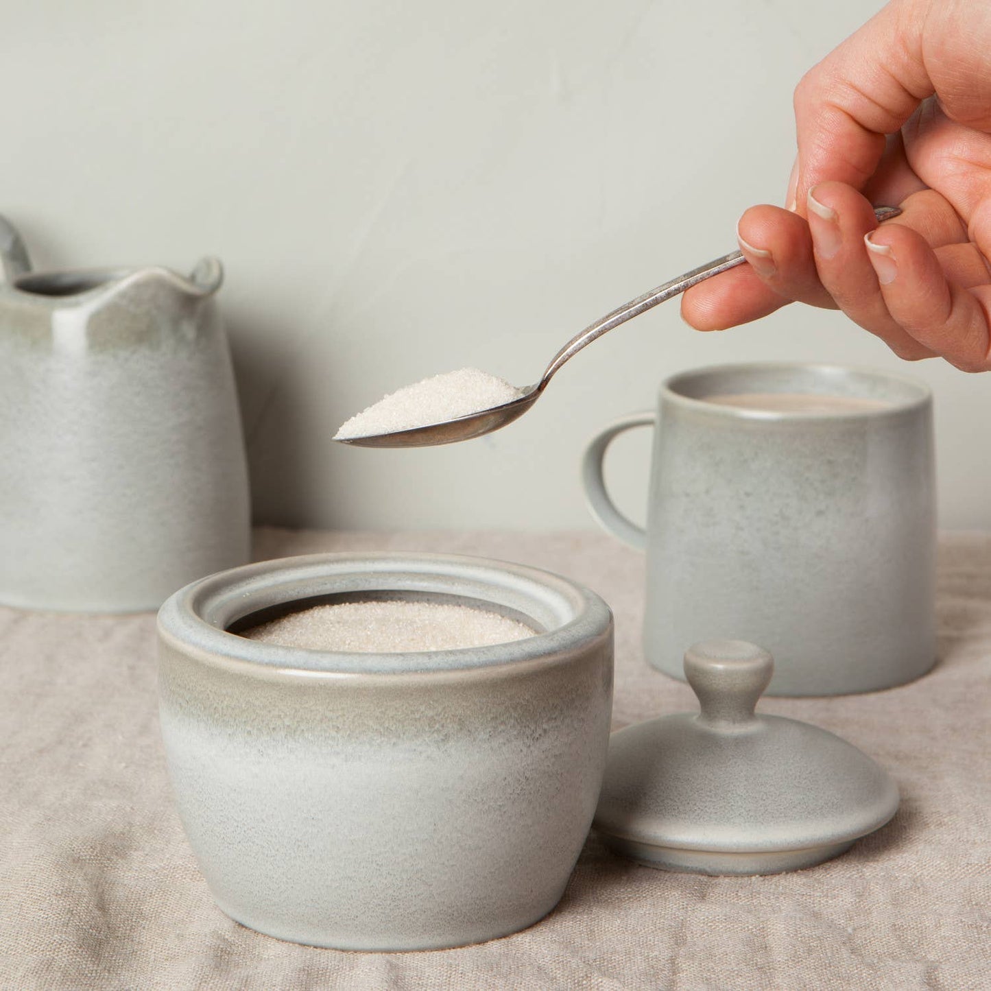 Aquarius Sage Sugar Pot - Market 12