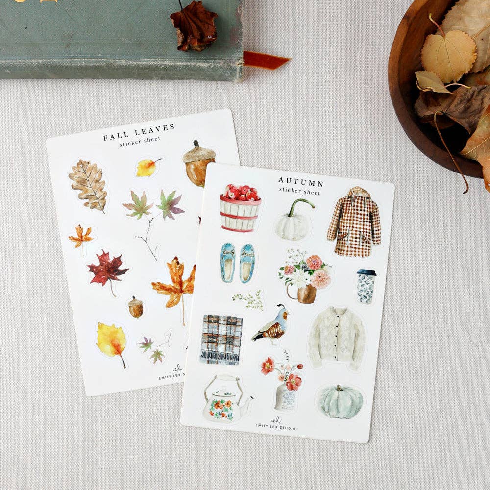 Autumn sticker sheets - Market 12