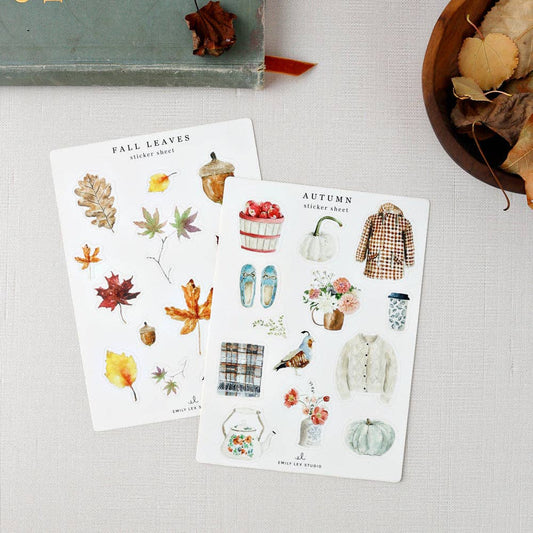 Autumn sticker sheets - Market 12