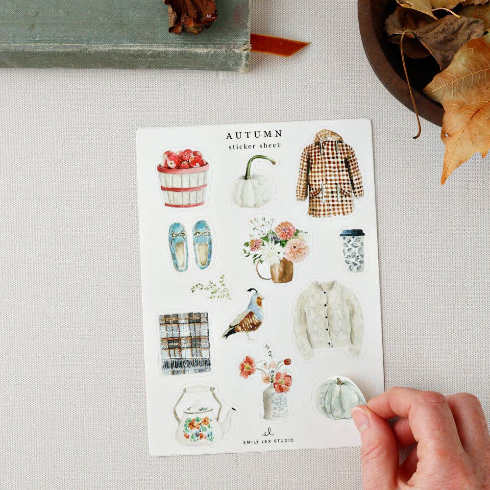 Autumn sticker sheets - Market 12