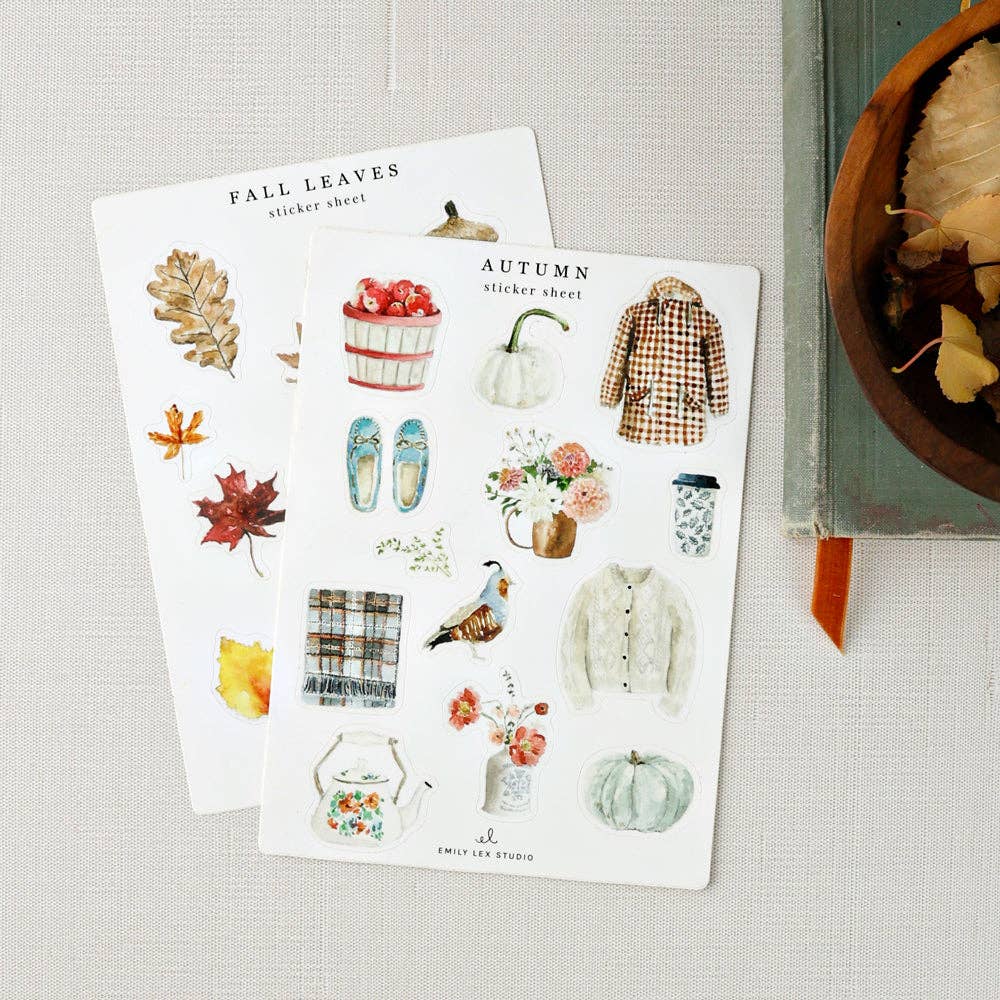 Autumn sticker sheets - Market 12