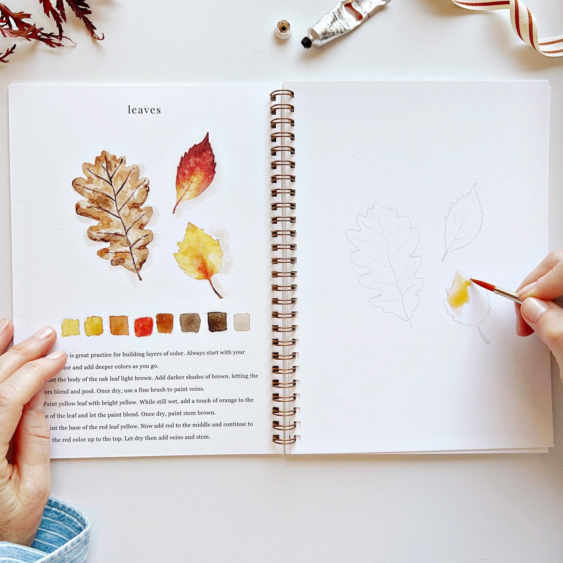 Autumn watercolor workbook - Market 12