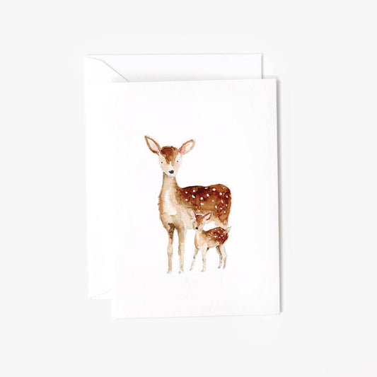 Baby deer mini notecard - Market 12